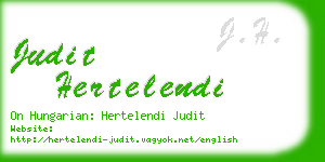 judit hertelendi business card